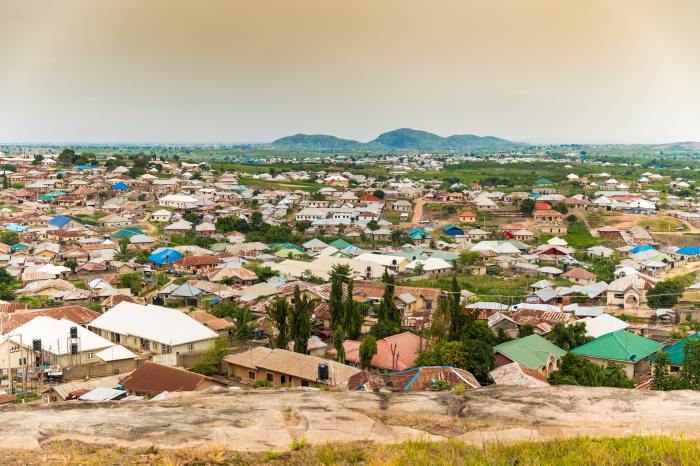 Assorted houses in Abuja, Nigeria.