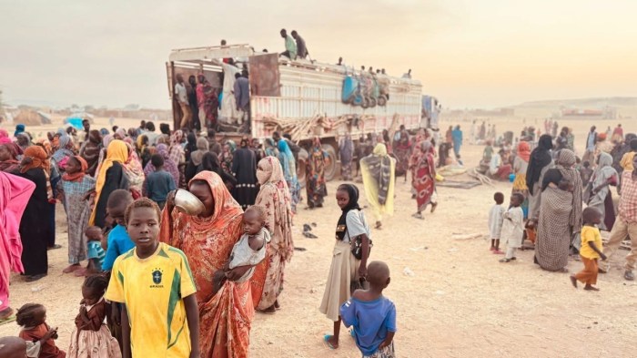 Sudanese displaced to Tawila following the RSF capture of El Fasher.